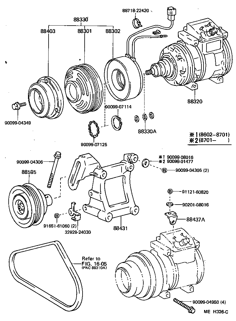  SUPRA |  HEATING AIR CONDITIONING COMPRESSOR