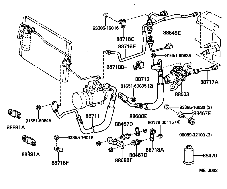  CHASER |  HEATING AIR CONDITIONING COOLER PIPING