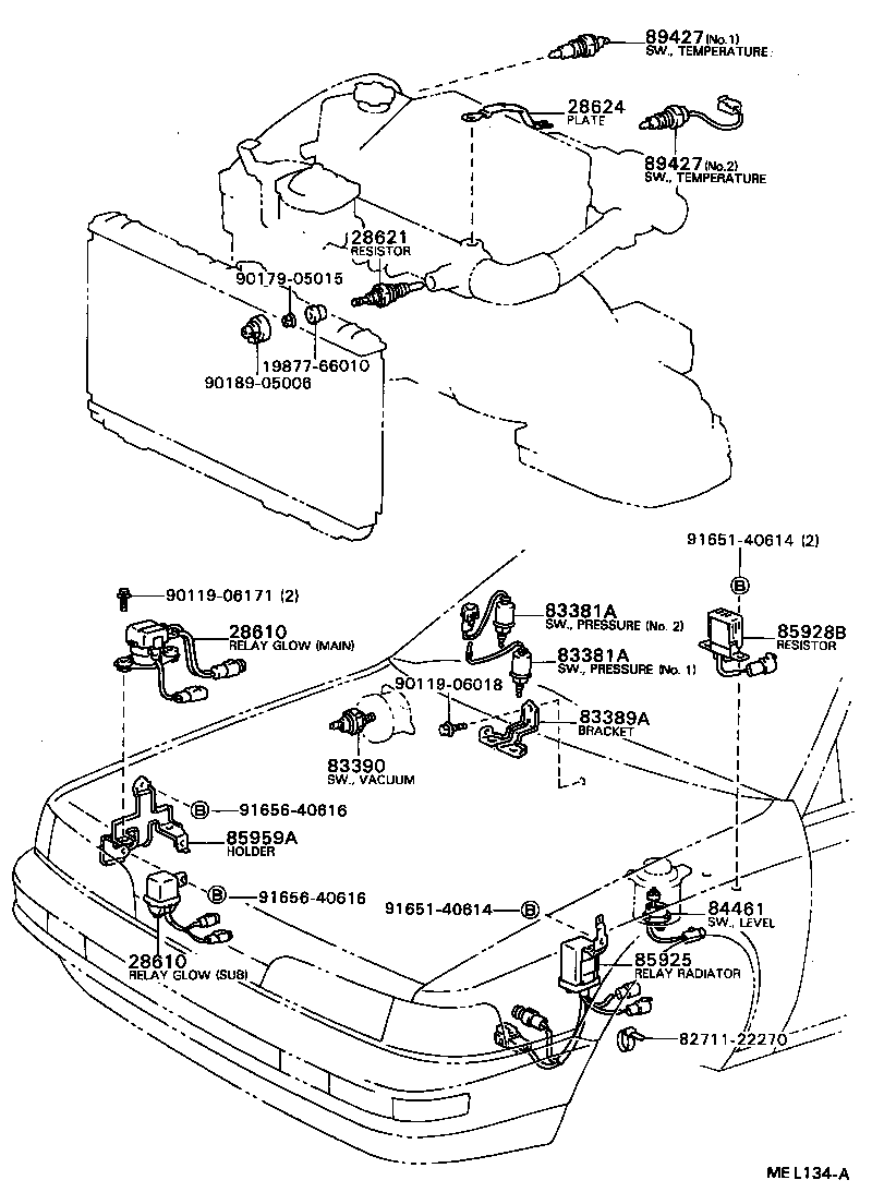  CAMRY VISTA |  SWITCH RELAY COMPUTER