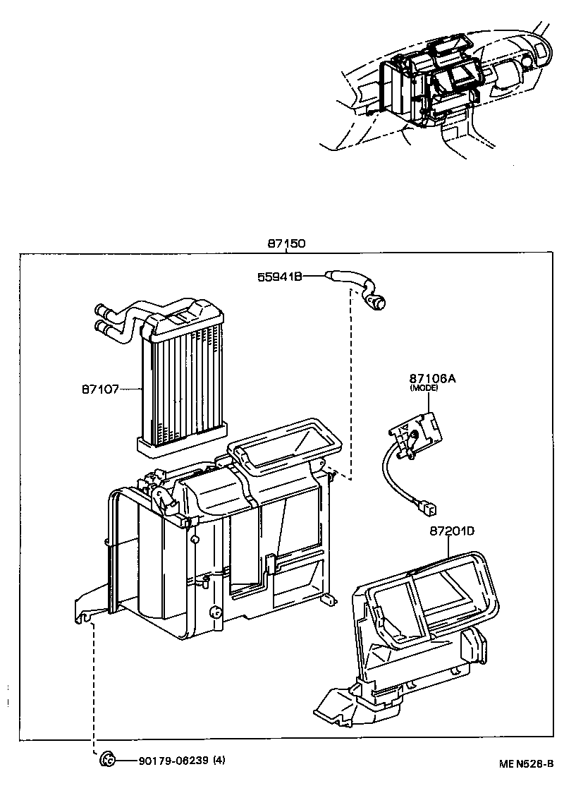  CELICA |  HEATING AIR CONDITIONING HEATER UNIT BLOWER