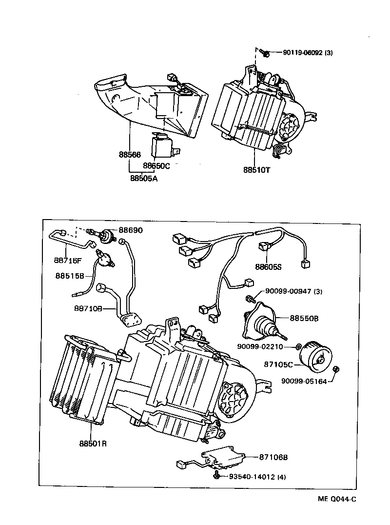  LAND CRUISER VAN |  HEATING AIR CONDITIONING COOLER UNIT