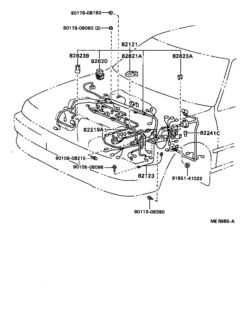  CAMRY VISTA |  WIRING CLAMP