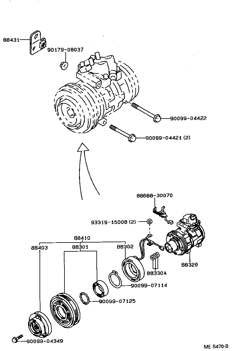  CROWN CROWN MAJESTA |  HEATING AIR CONDITIONING COMPRESSOR