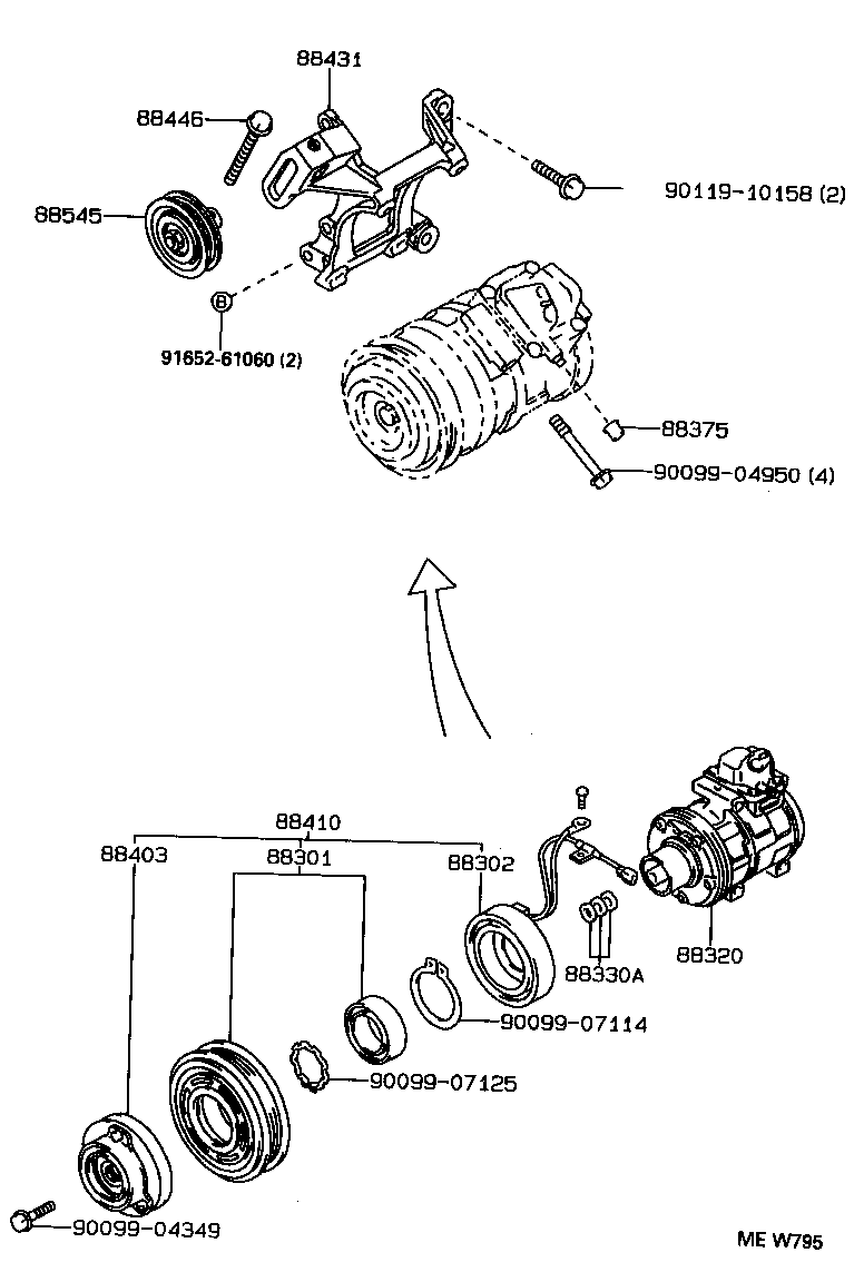 CROWN CROWN MAJESTA |  HEATING AIR CONDITIONING COMPRESSOR