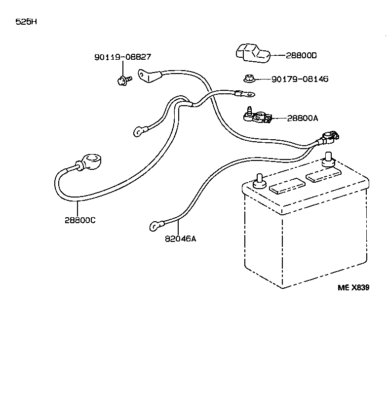 DYNA TOYOACE |  BATTERY BATTERY CABLE