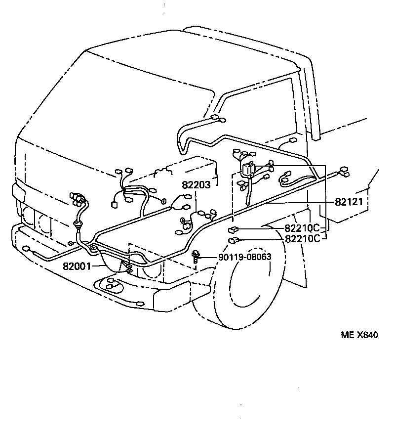  DYNA TOYOACE |  WIRING CLAMP