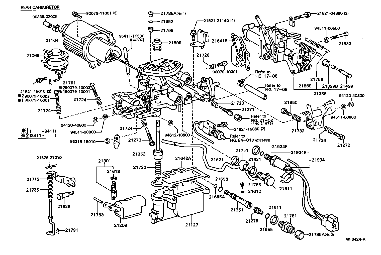  CORSA TERCEL |  CARBURETOR