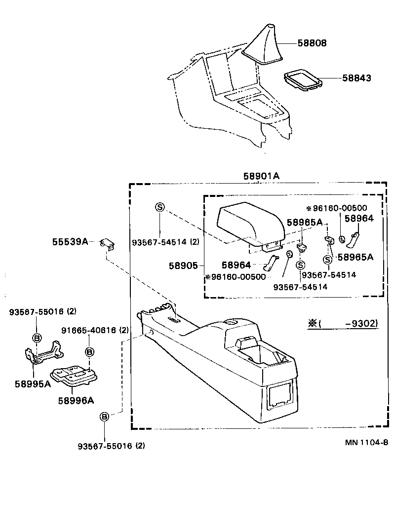  CYNOS |  CONSOLE BOX BRACKET