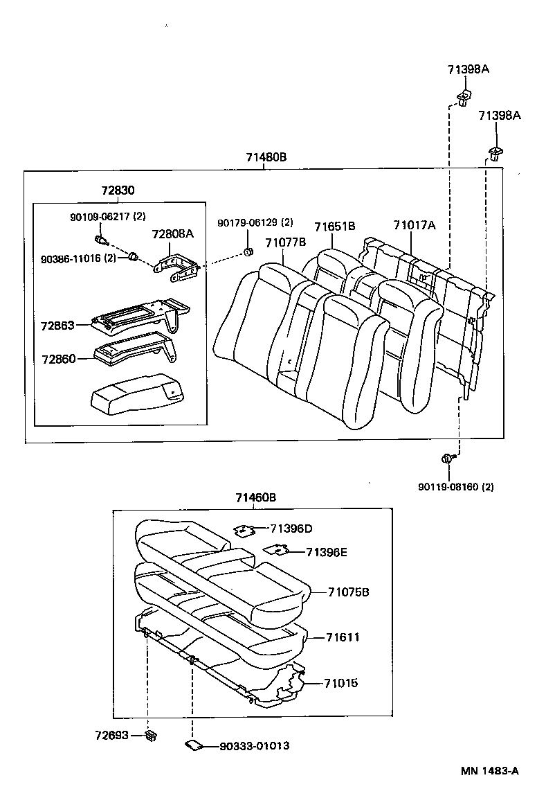  WINDOM |  REAR SEAT SEAT TRACK