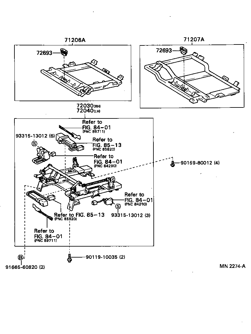  CENTURY |  REAR SEAT SEAT TRACK