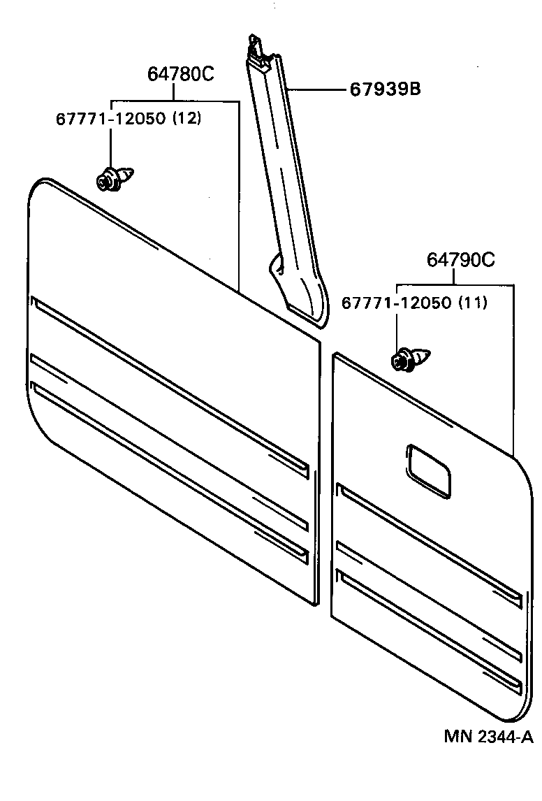  LAND CRUISER VAN |  BACK DOOR PANEL GLASS