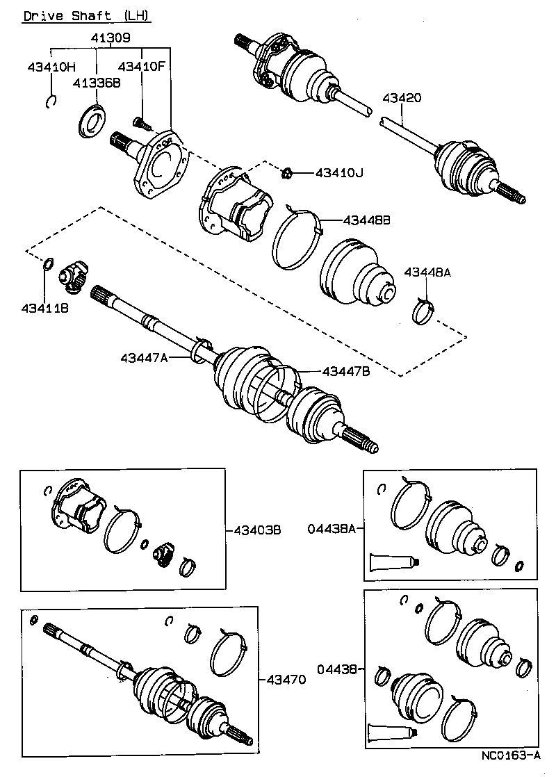  SPRINTER TRUENO |  FRONT DRIVE SHAFT