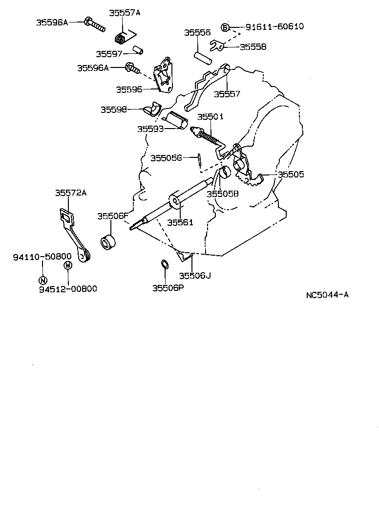  CARINA FF |  THROTTLE LINK VALVE LEVER ATM