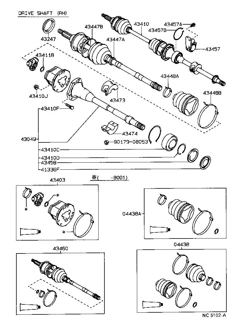  CARINA FF |  FRONT DRIVE SHAFT