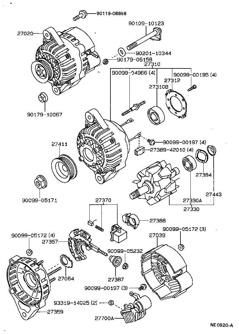  CARINA FF |  ALTERNATOR