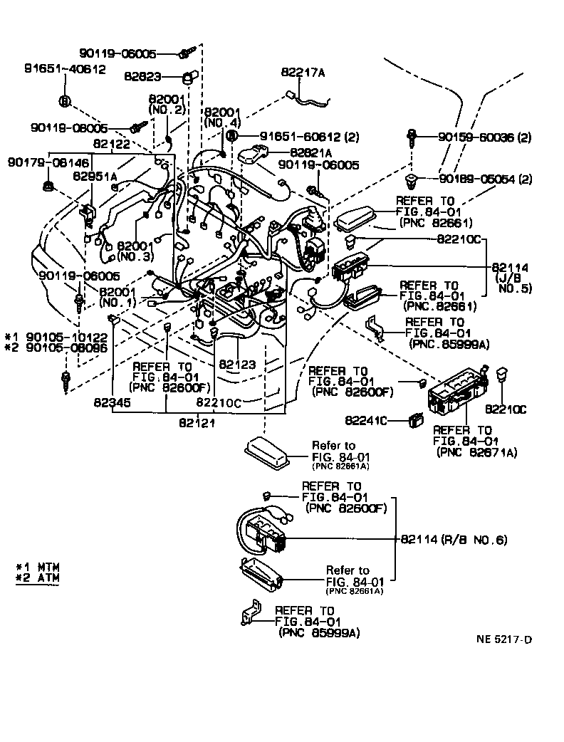  CARINA FF |  WIRING CLAMP