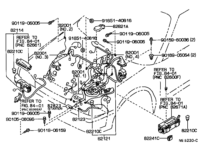  CARINA FF |  WIRING CLAMP