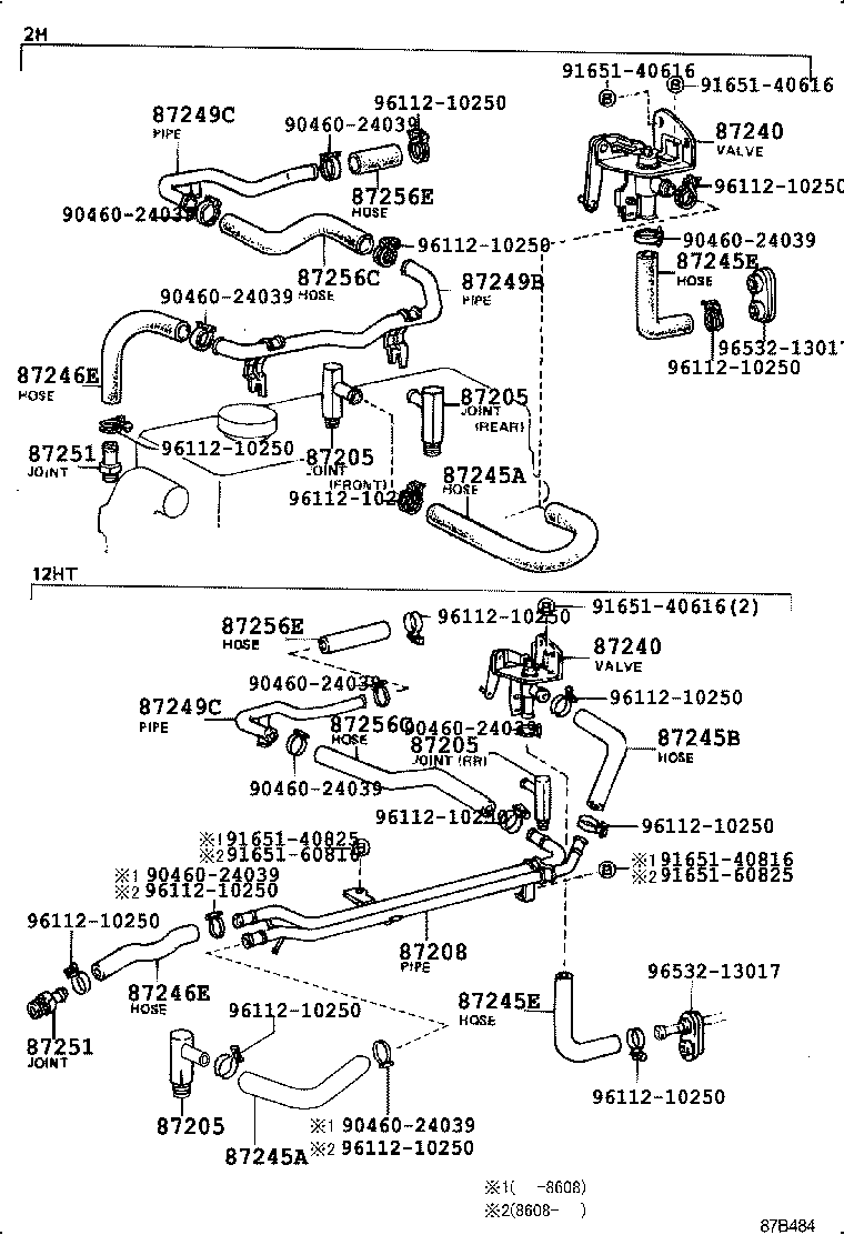  LAND CRUISER VAN |  HEATING AIR CONDITIONING WATER PIPING