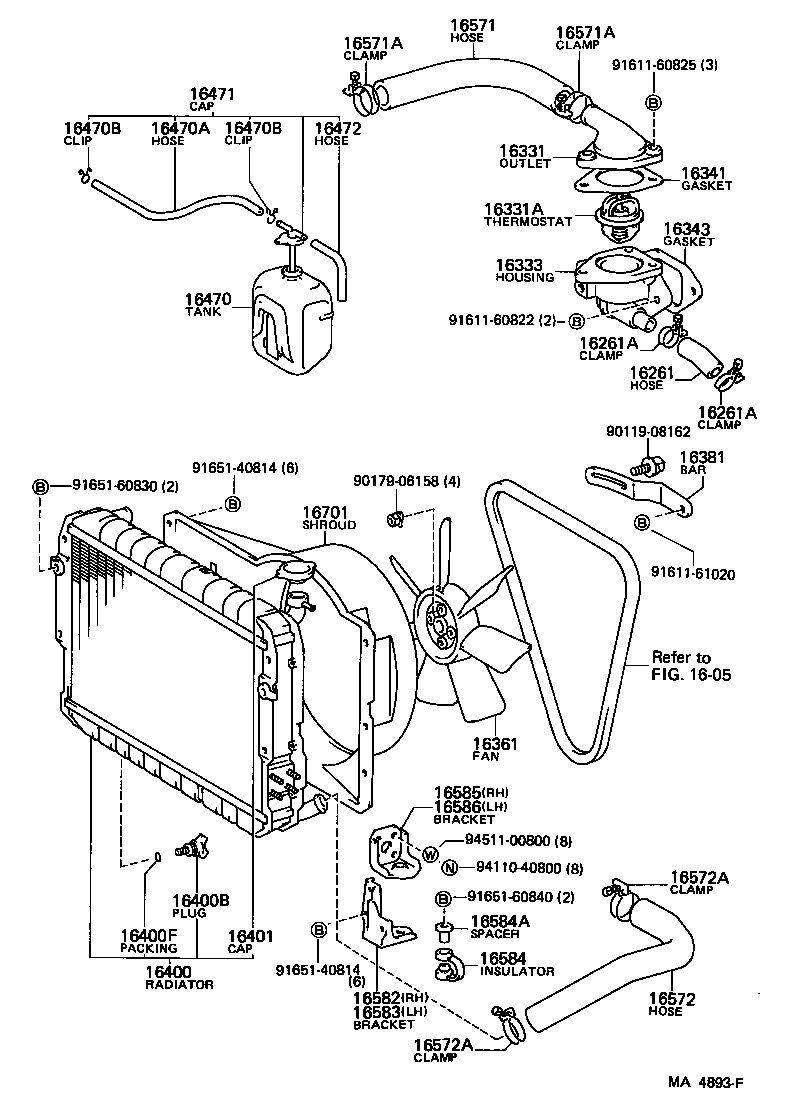  LAND CRUISER VAN |  RADIATOR WATER OUTLET