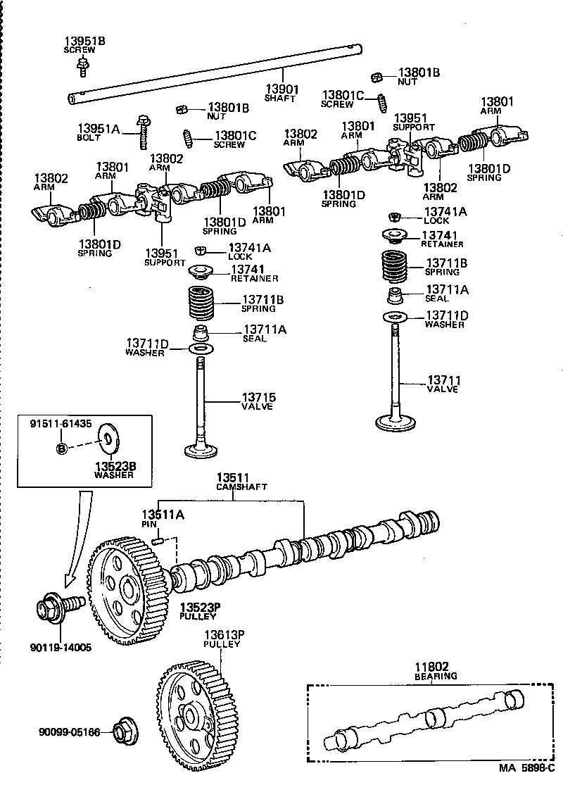  HIACE QUICK DELIVERY |  CAMSHAFT VALVE