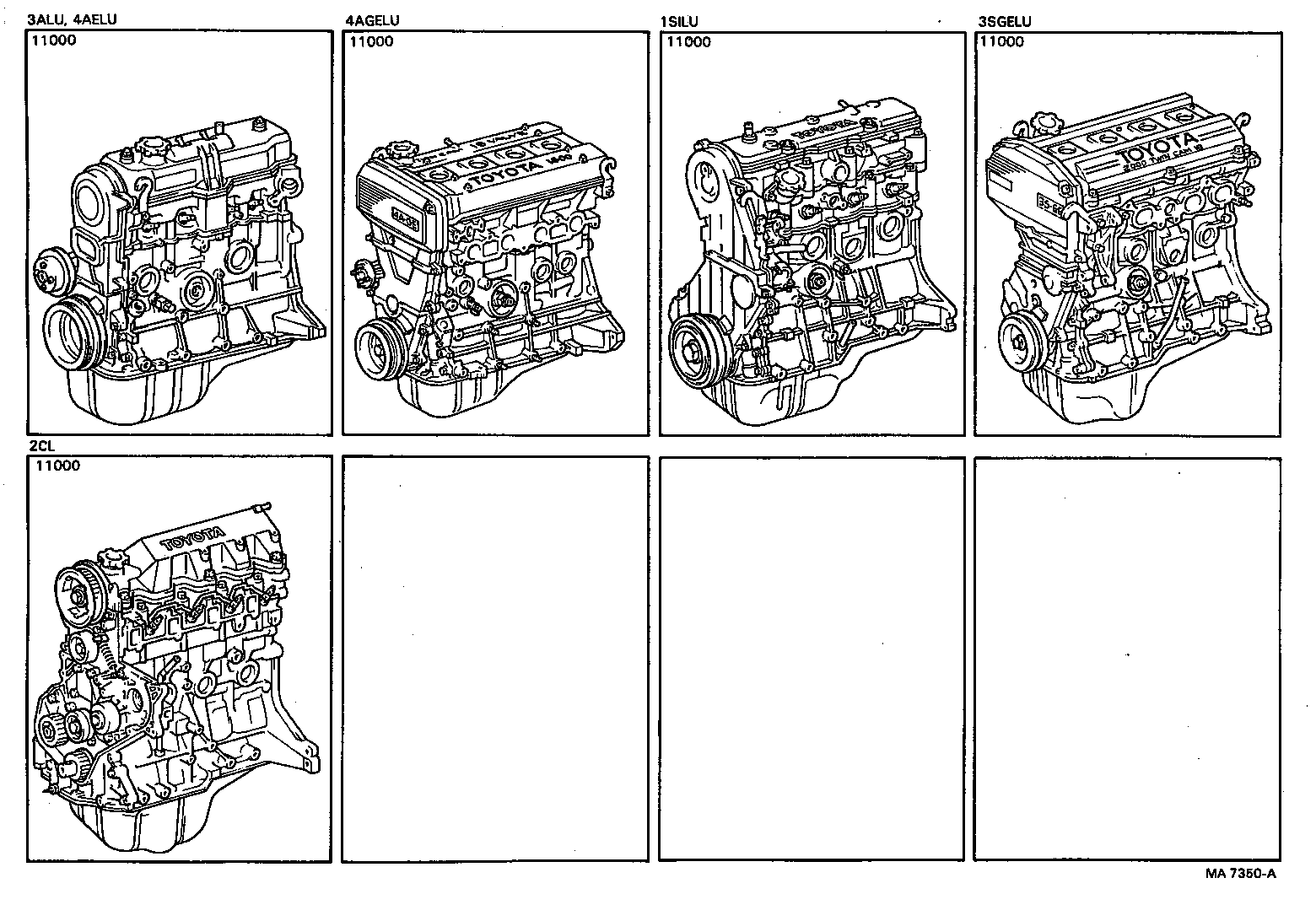  CARINA FF |  PARTIAL ENGINE ASSEMBLY