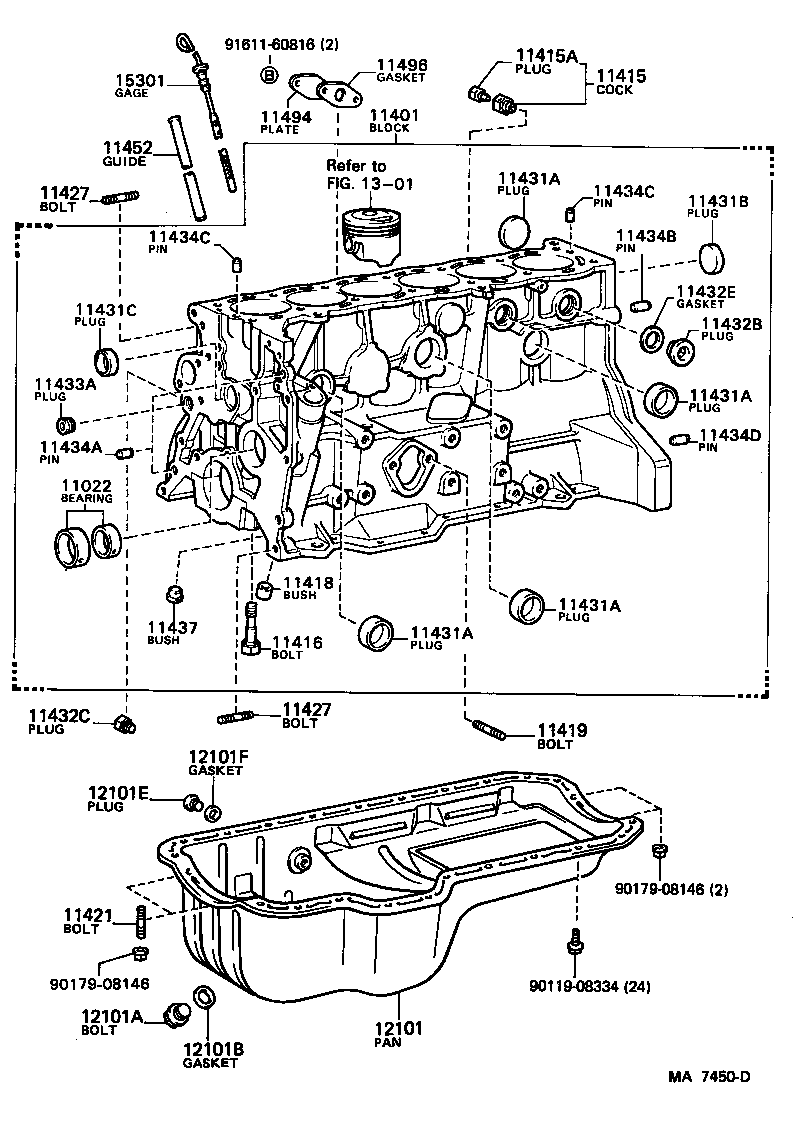  CROWN |  CYLINDER BLOCK