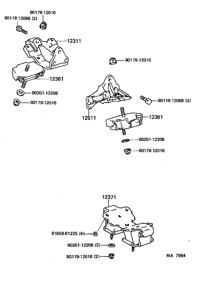  LAND CRUISER VAN |  MOUNTING