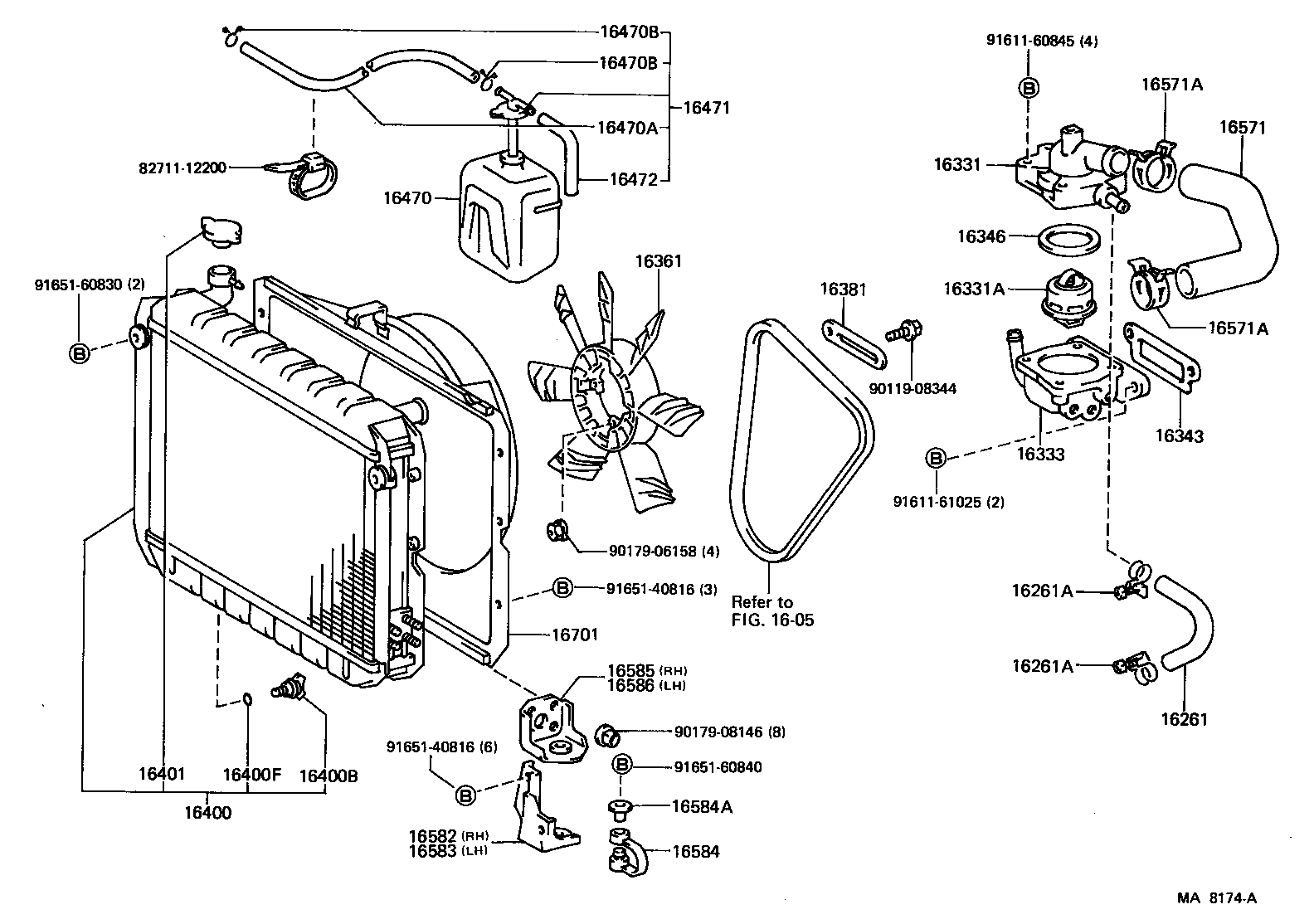  LAND CRUISER VAN |  RADIATOR WATER OUTLET