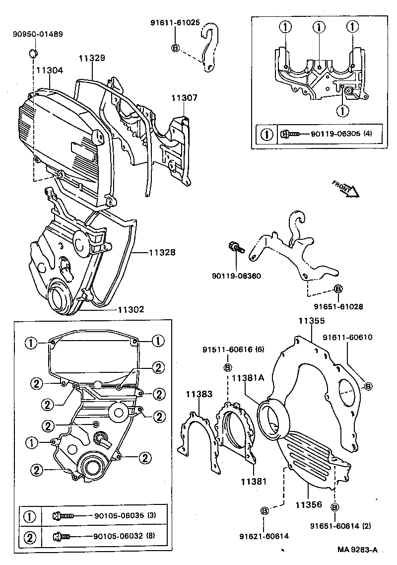  CELICA |  TIMING GEAR COVER REAR END PLATE
