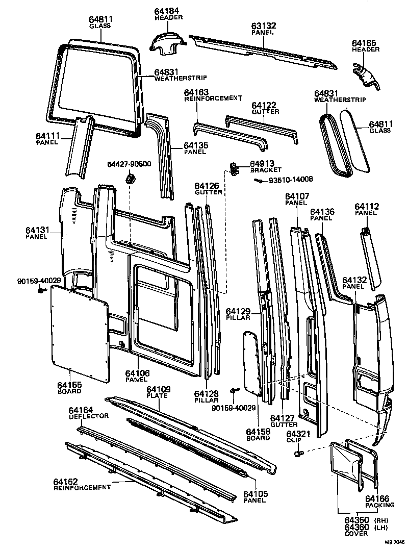  COASTER |  ROOF PANEL BACK PANEL