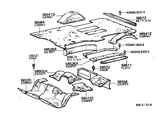  TOWN MASTERACE V WG |  FLOOR MAT SILENCER PAD