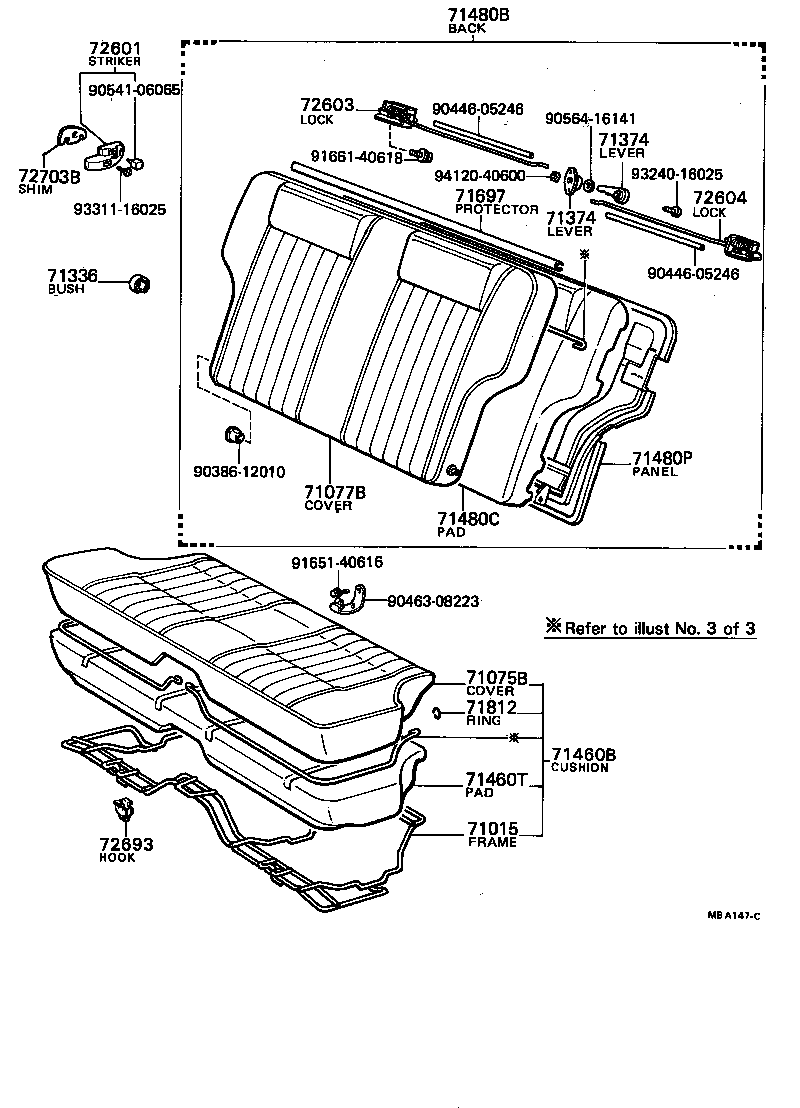  SPRINTER |  REAR SEAT SEAT TRACK