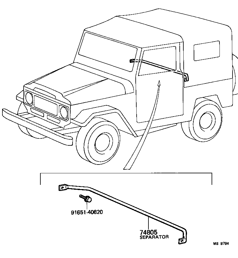  LAND CRUISER S T H T |  SEPARATOR SEPARATOR CURTAIN