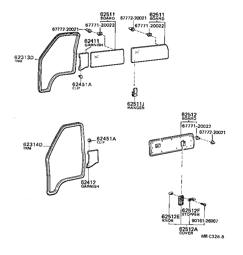  TOWN MASTERACE V WG |  INSIDE TRIM BOARD