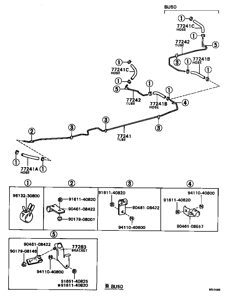  DYNA |  FUEL TANK TUBE