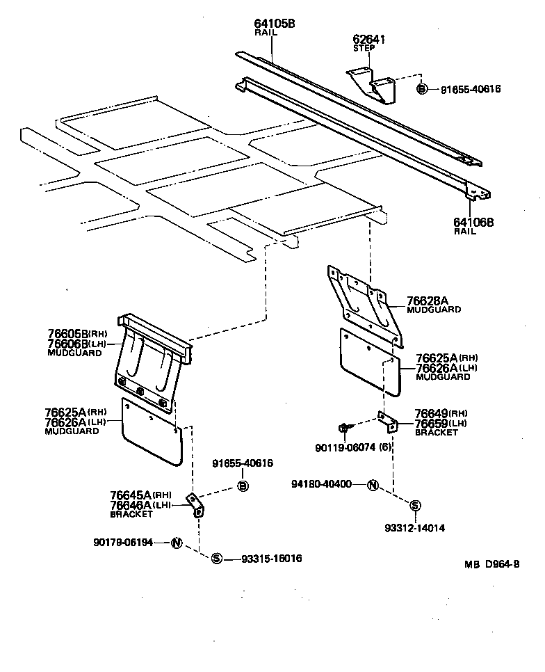  HIACE QUICK DELIVERY |  REAR FLOOR PANEL REAR FLOOR MEMBER