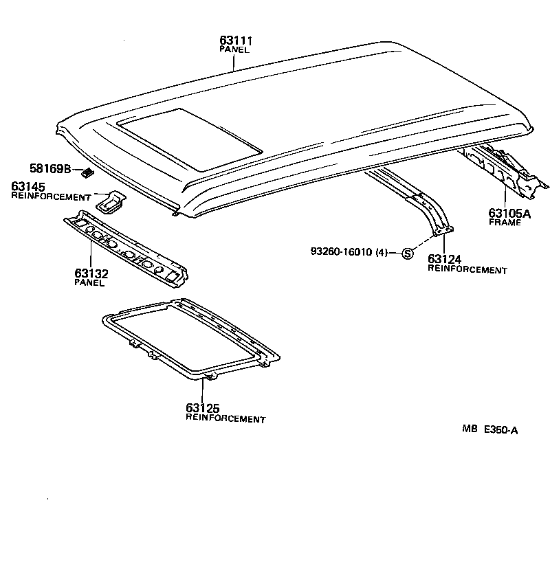  LAND CRUISER VAN |  ROOF PANEL BACK PANEL