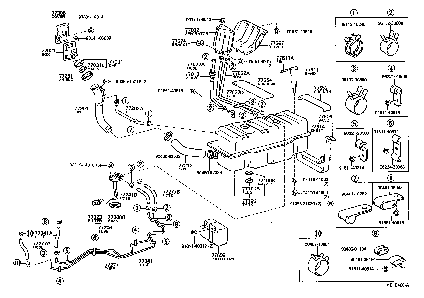  LITE TOWNACE TRUCK |  FUEL TANK TUBE