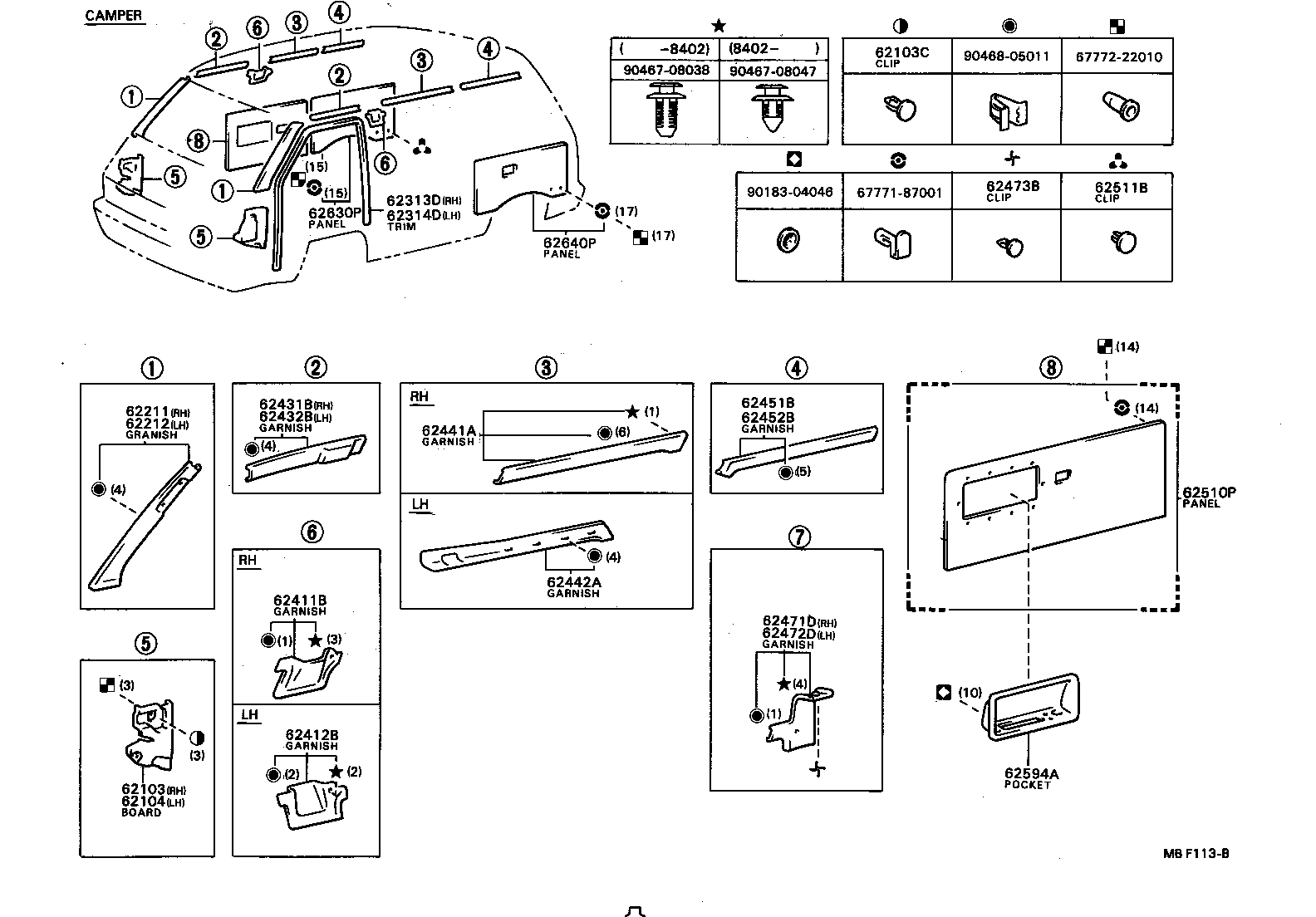  TOWN MASTERACE V WG |  INSIDE TRIM BOARD