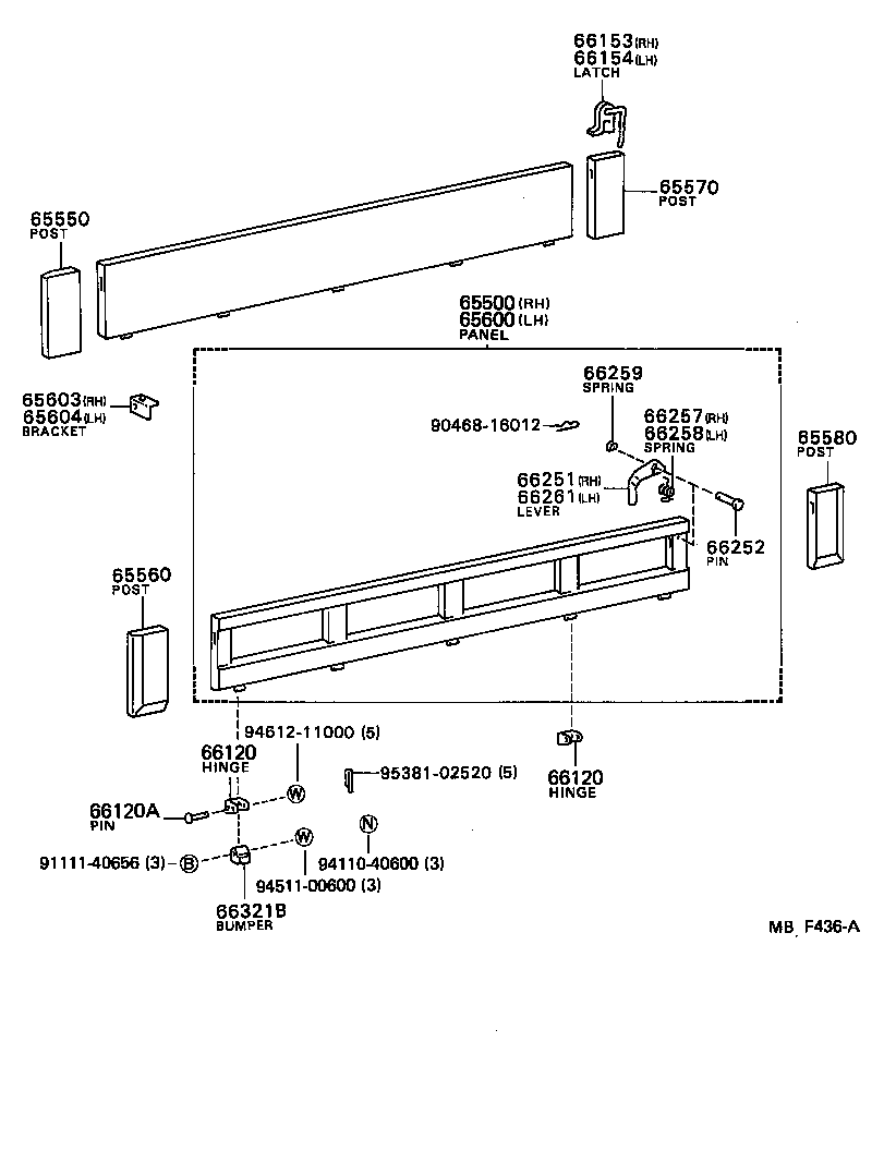  TOYOACE |  REAR BODY SIDE PANEL