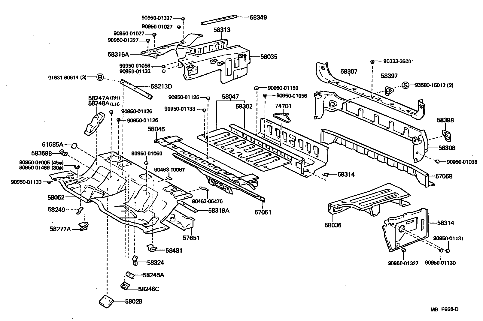  CROWN |  FLOOR PAN LOWER BACK PANEL