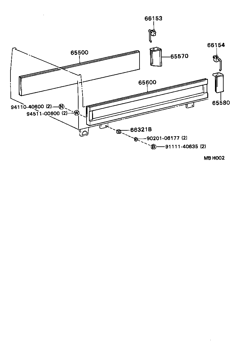  DYNA TOYOACE |  REAR BODY SIDE PANEL