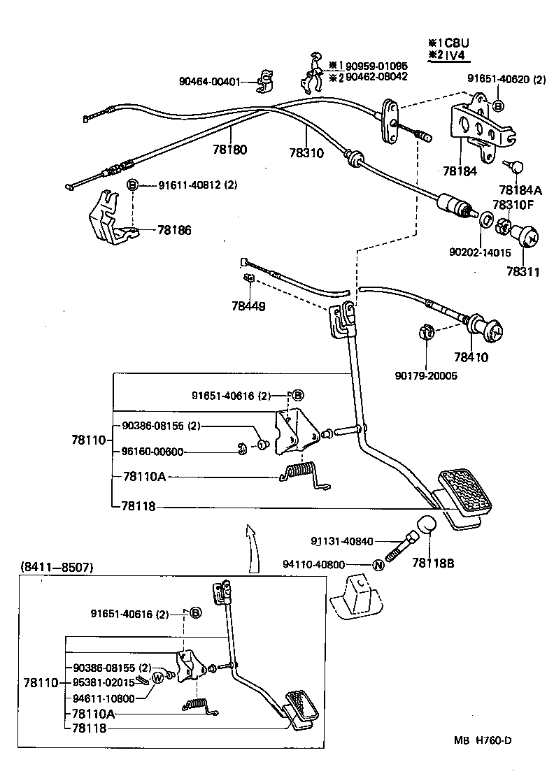  LAND CRUISER VAN |  ACCELERATOR LINK