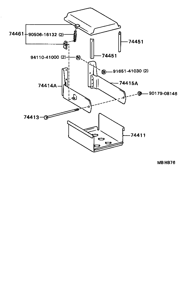  DYNA TOYOACE |  BATTERY CARRIER