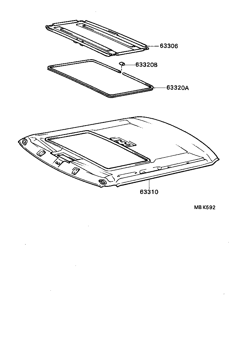  CARINA ED |  ROOF HEADLINING SILENCER PAD