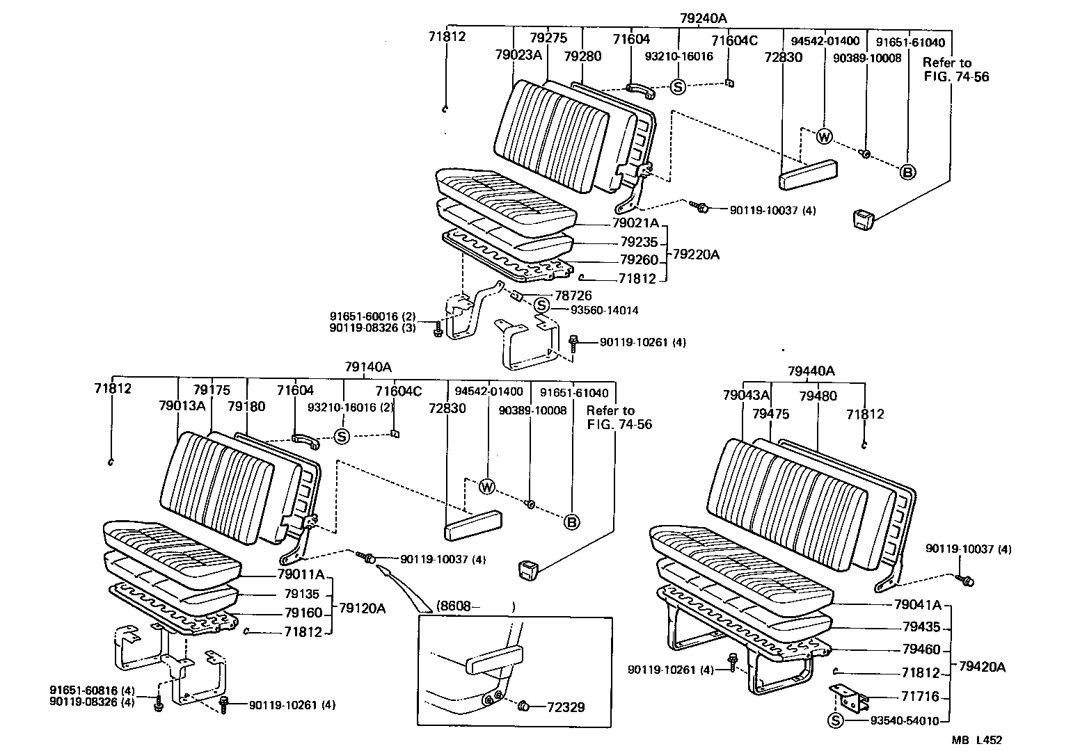  HIACE VAN WAGON |  SEAT SEAT TRACK