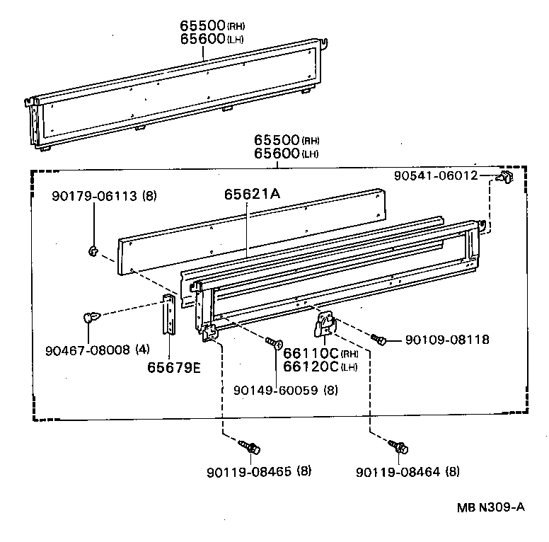  DYNA TOYOACE |  REAR BODY SIDE PANEL
