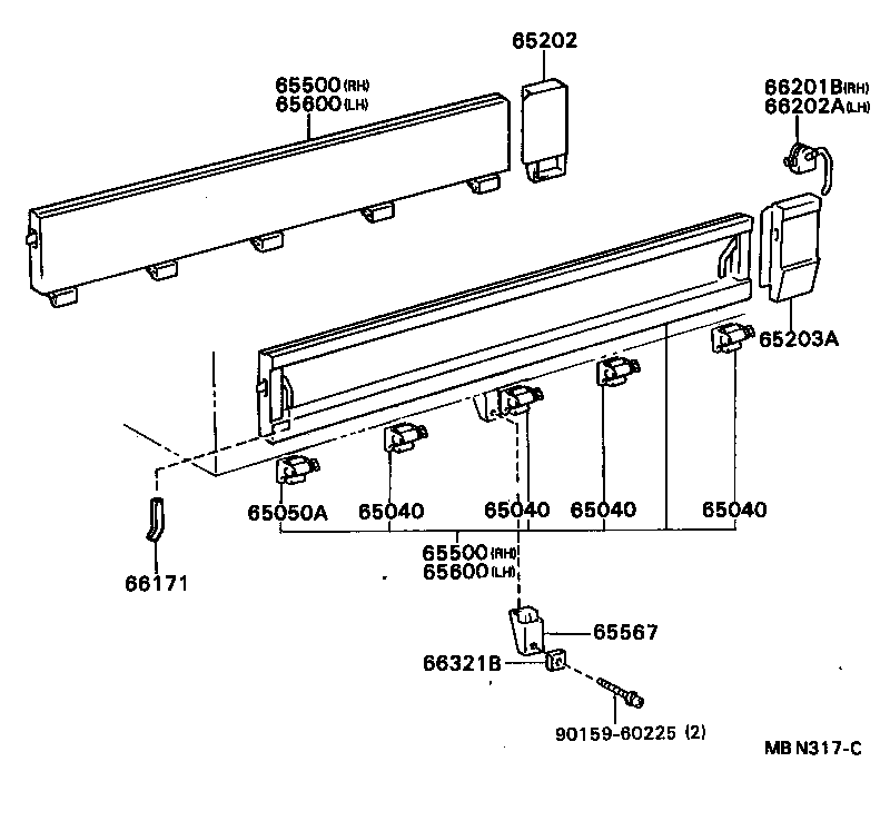  DYNA TOYOACE |  REAR BODY SIDE PANEL