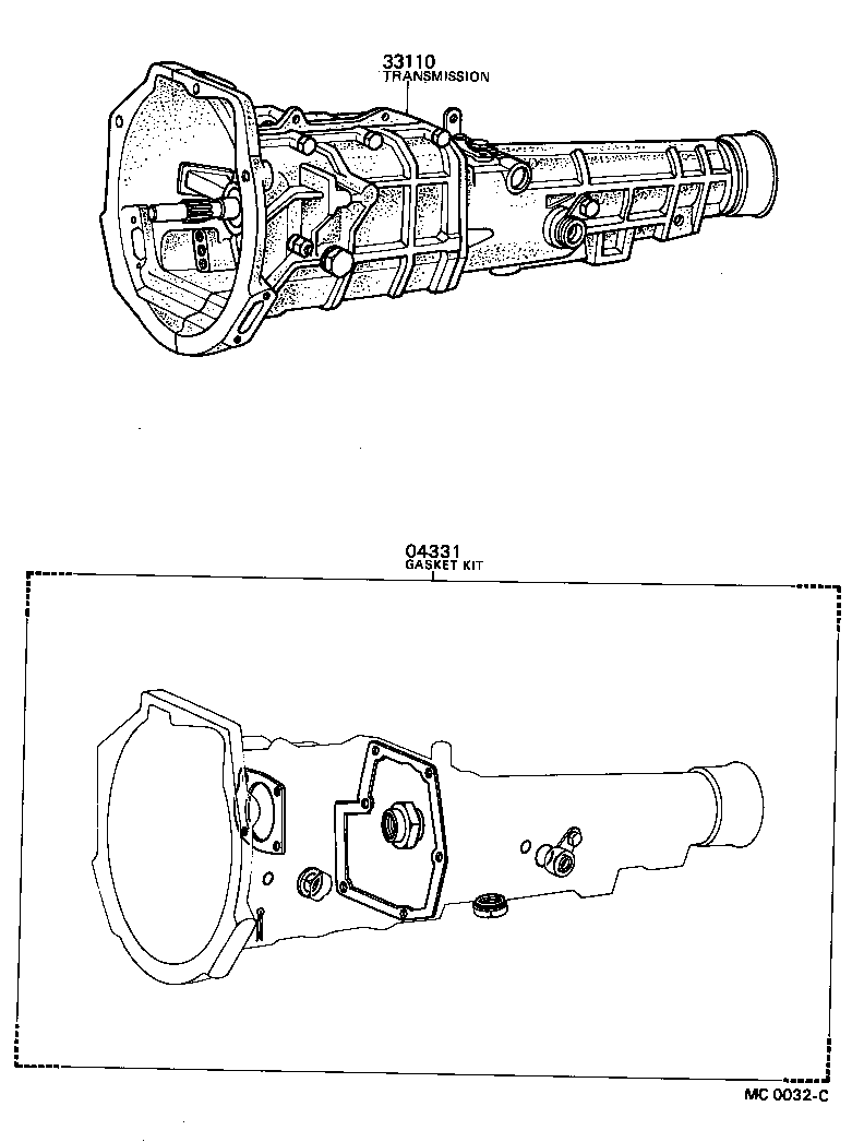  PUBLICA |  TRANSAXLE OR TRANSMISSION ASSY GASKET KIT MTM