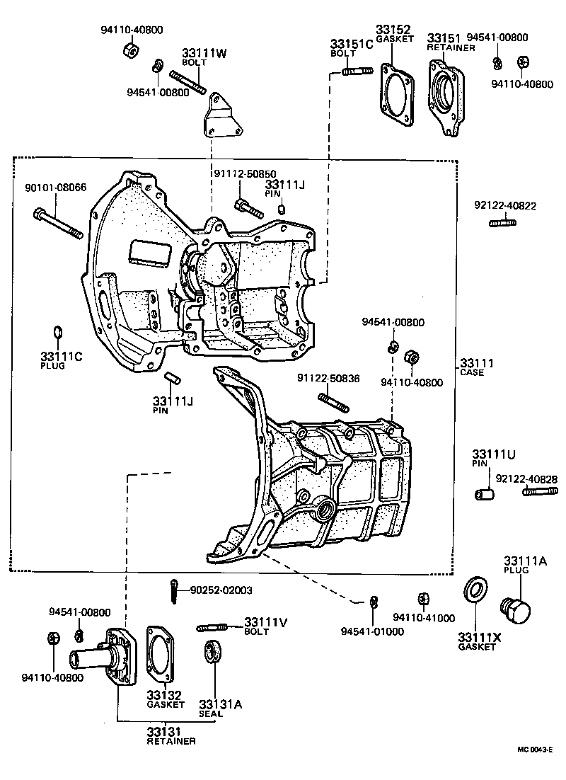  PUBLICA |  CLUTCH HOUSING TRANSMISSION CASE MTM